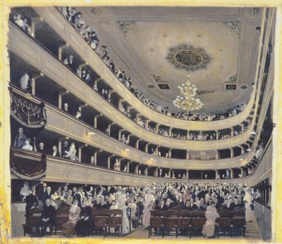 Audience Room in the Old Burgtheater by Gustav Klimt